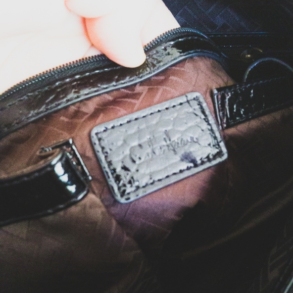 *SOLD* COLE HAAN Chic Black Patent Leather Large Shoulder Bag - Picture 13 of 13